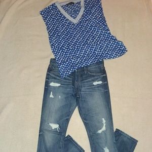 Banana Republic Distressed Skinny Jeans 26P